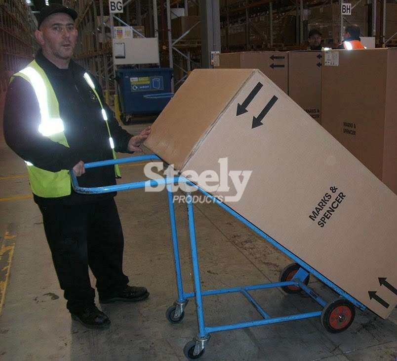 2 24 inch inclined sack trolley