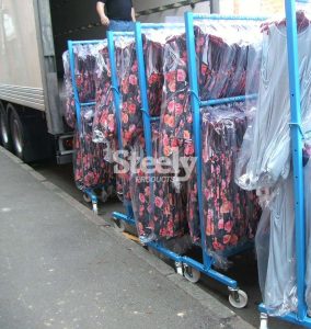 two tier stock room rail
