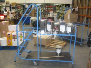 c 3 step 2 shelf picking trolley