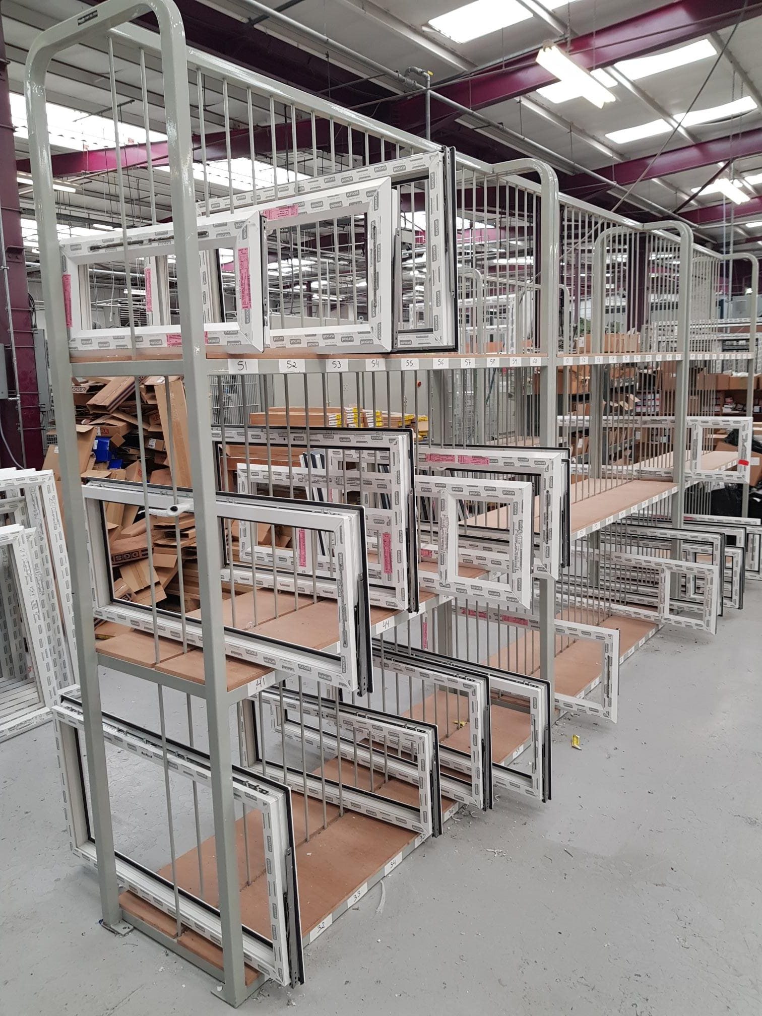 W750b   3 Tier Sash Frame rack